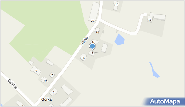 Górka, Górka, 8, mapa Górka