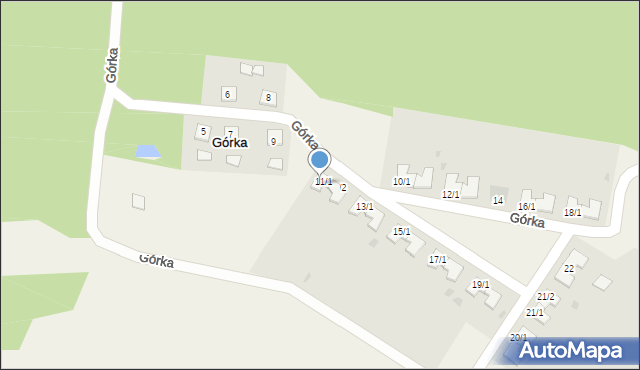 Górka, Górka, 14/1, mapa Górka