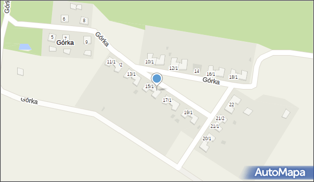 Górka, Górka, 15/2, mapa Górka