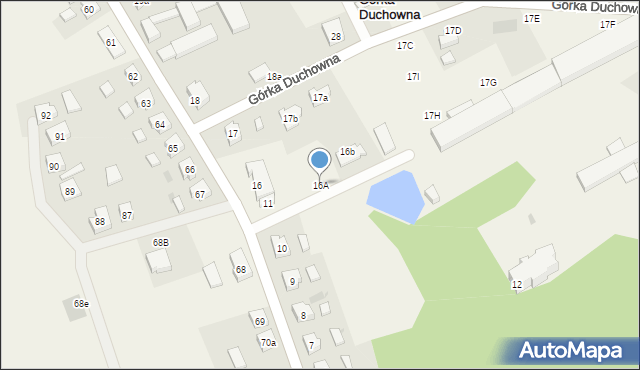Górka Duchowna, Górka Duchowna, 16A, mapa Górka Duchowna