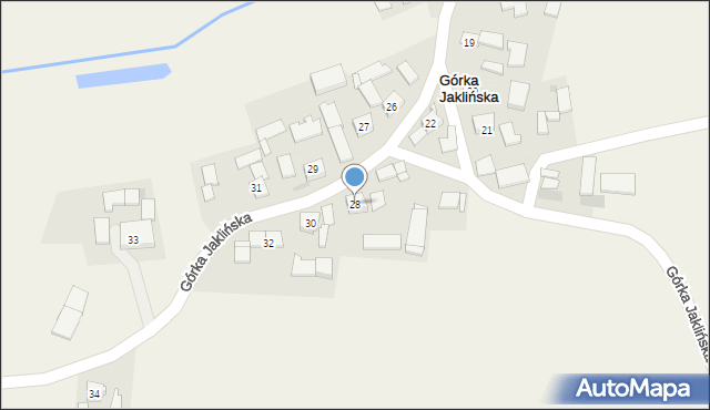 Górka Jaklińska, Górka Jaklińska, 28, mapa Górka Jaklińska