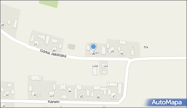 Górka Jaklińska, Górka Jaklińska, 49, mapa Górka Jaklińska