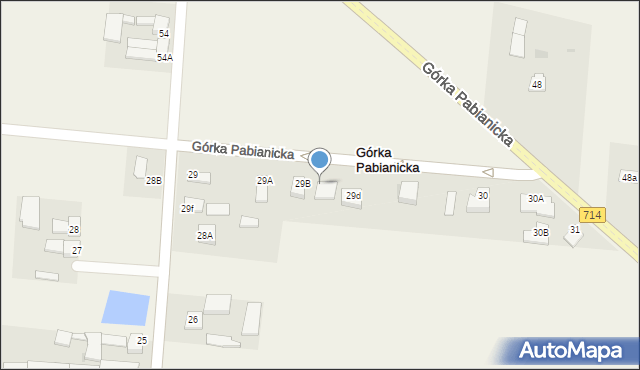 Górka Pabianicka, Górka Pabianicka, 29C, mapa Górka Pabianicka