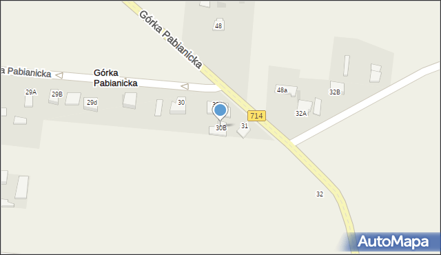 Górka Pabianicka, Górka Pabianicka, 30B, mapa Górka Pabianicka