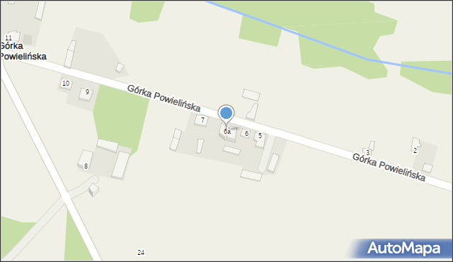 Górka Powielińska, Górka Powielińska, 6a, mapa Górka Powielińska