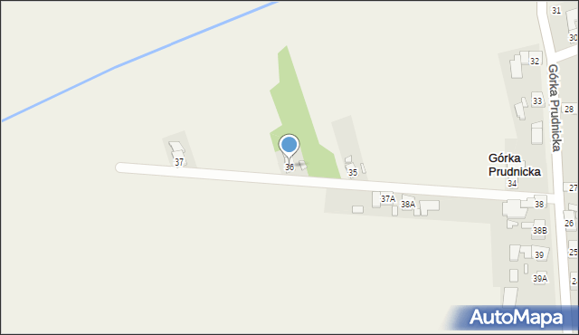 Górka Prudnicka, Górka Prudnicka, 36, mapa Górka Prudnicka