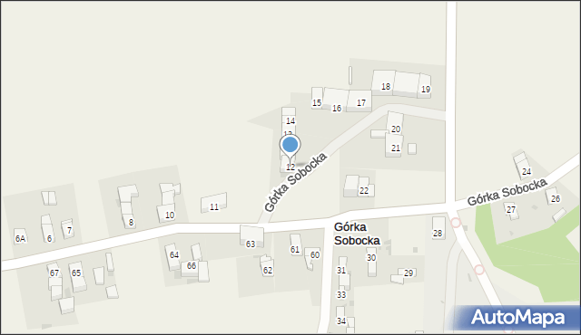 Górka Sobocka, Górka Sobocka, 12, mapa Górka Sobocka