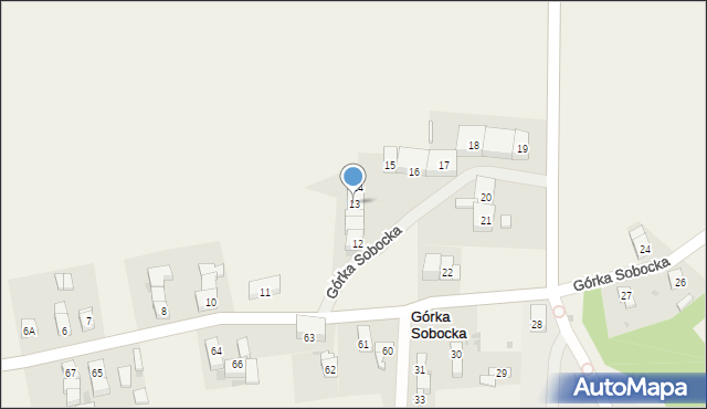 Górka Sobocka, Górka Sobocka, 13, mapa Górka Sobocka