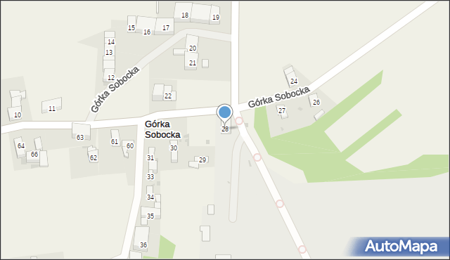 Górka Sobocka, Górka Sobocka, 28, mapa Górka Sobocka