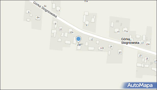 Górka Stogniowska, Górka Stogniowska, 10B, mapa Górka Stogniowska