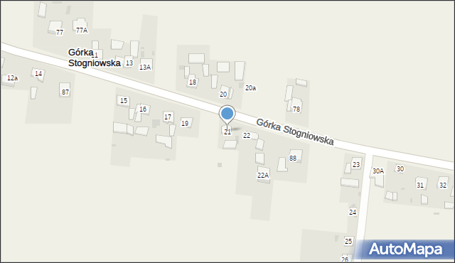 Górka Stogniowska, Górka Stogniowska, 21, mapa Górka Stogniowska