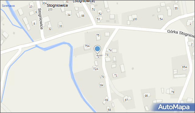 Górka Stogniowska, Górka Stogniowska, 72, mapa Górka Stogniowska
