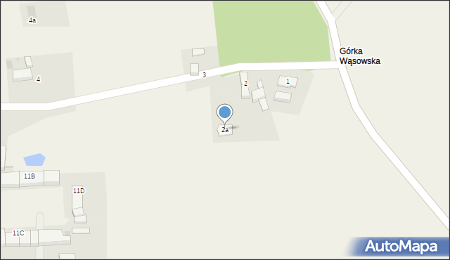 Górka Wąsoska, Górka Wąsoska, 2a, mapa Górka Wąsoska