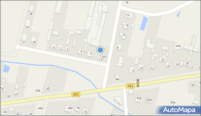 Górka Wieruszowska, Górka Wieruszowska, 6a, mapa Górka Wieruszowska