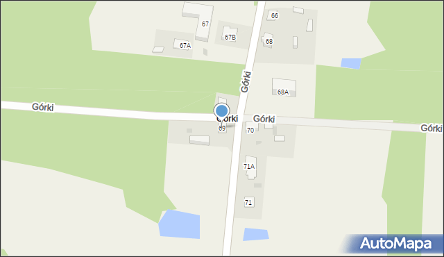 Górki, Górki, 69, mapa Górki