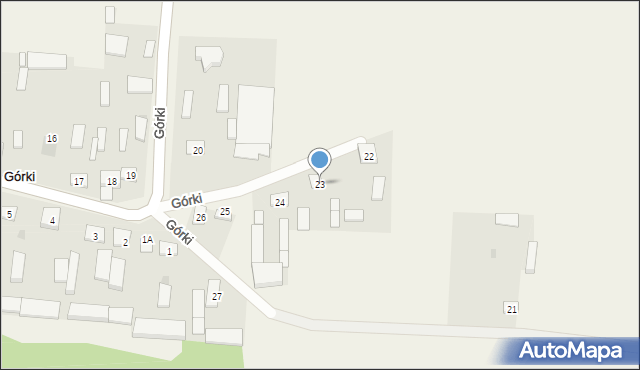 Górki, Górki, 23, mapa Górki