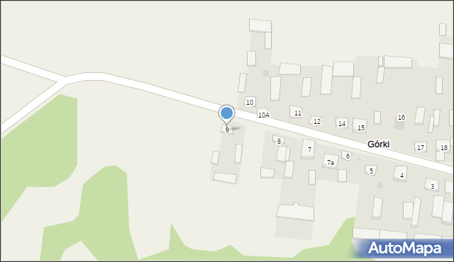 Górki, Górki, 9, mapa Górki