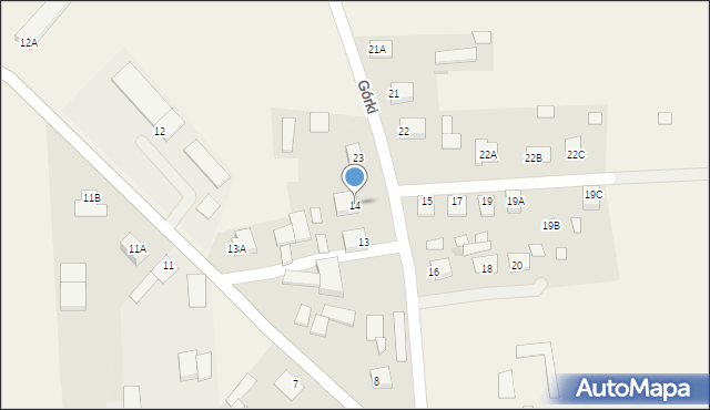 Górki, Górki, 14, mapa Górki