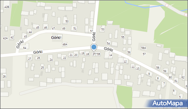 Górki, Górki, 17, mapa Górki