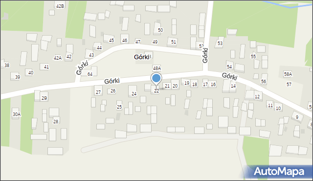 Górki, Górki, 22, mapa Górki