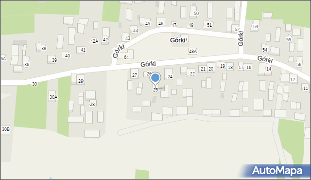 Górki, Górki, 25, mapa Górki