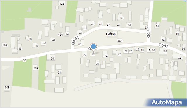 Górki, Górki, 26, mapa Górki