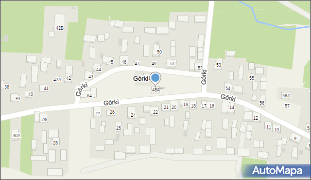 Górki, Górki, 48A, mapa Górki