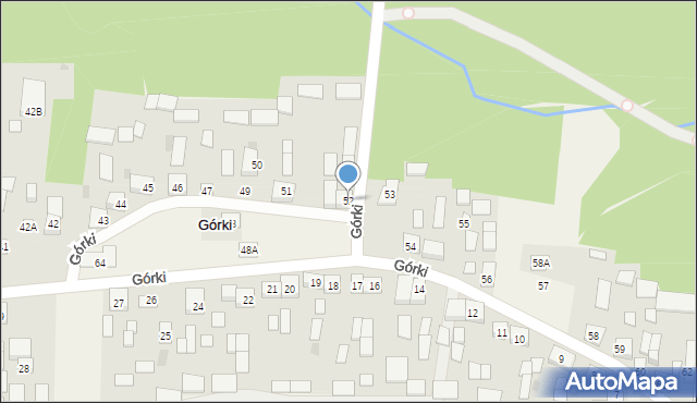 Górki, Górki, 52, mapa Górki