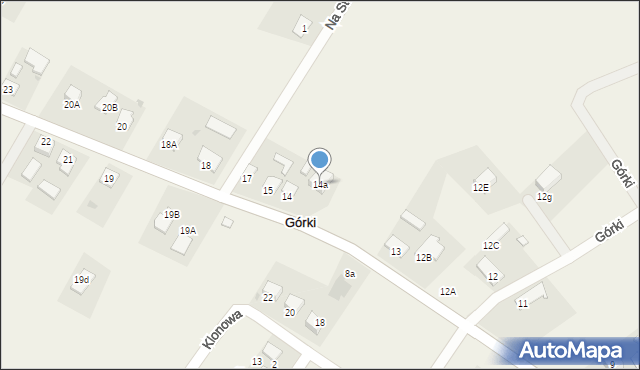 Górki, Górki, 14a, mapa Górki