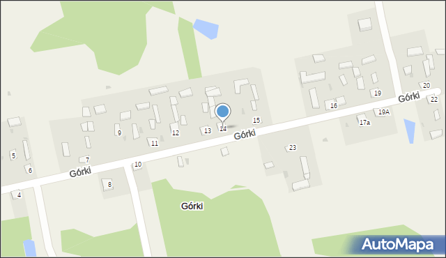 Górki, Górki, 14, mapa Górki