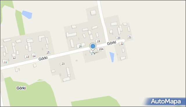 Górki, Górki, 17a, mapa Górki