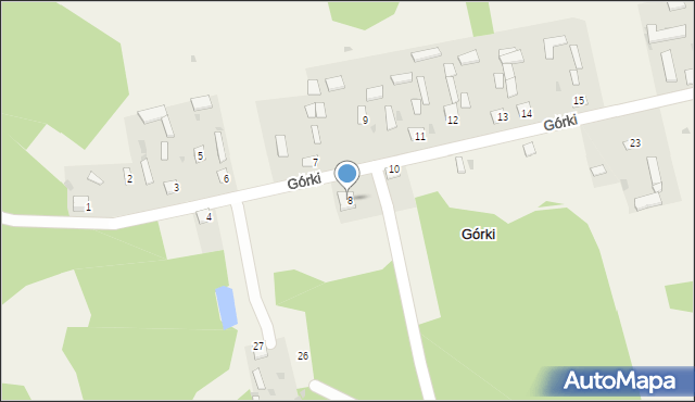 Górki, Górki, 8a, mapa Górki