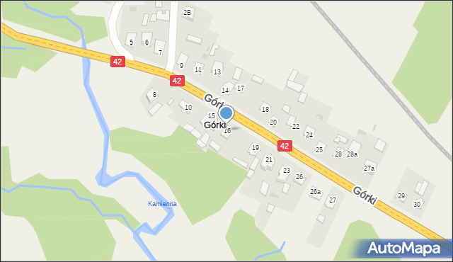 Górki, Górki, 16, mapa Górki