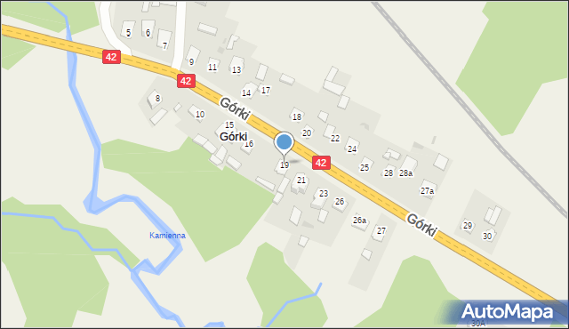 Górki, Górki, 19, mapa Górki
