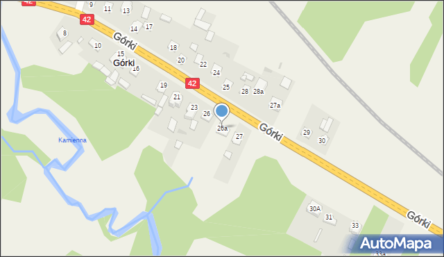 Górki, Górki, 26a, mapa Górki