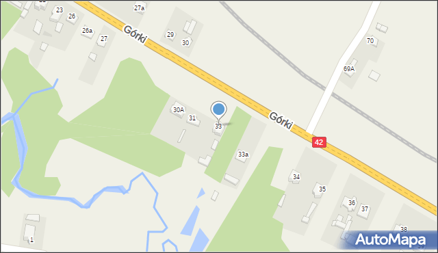 Górki, Górki, 33, mapa Górki