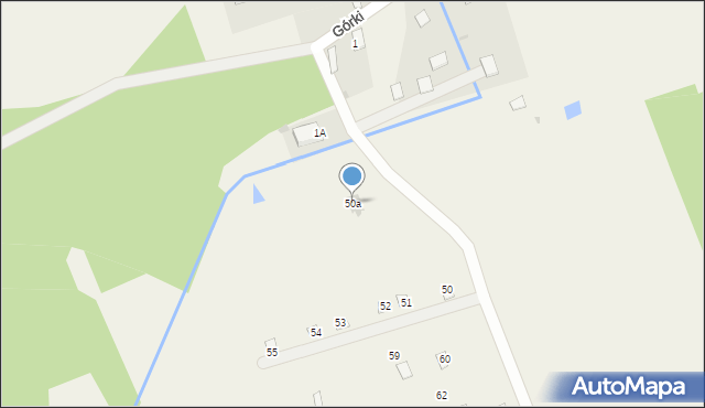 Górki, Górki, 50a, mapa Górki
