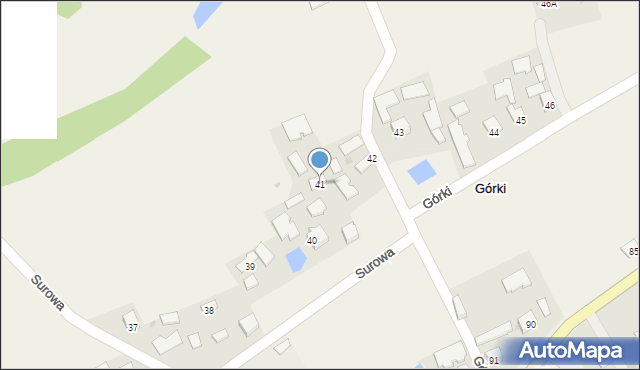Górki, Górki, 41, mapa Górki