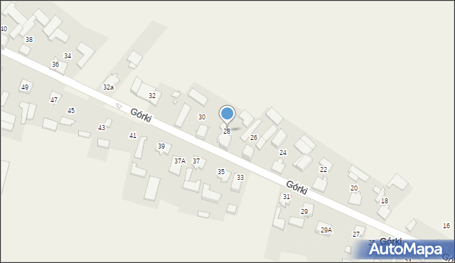 Górki, Górki, 28, mapa Górki