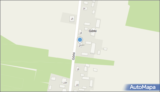 Górki, Górki, 17, mapa Górki