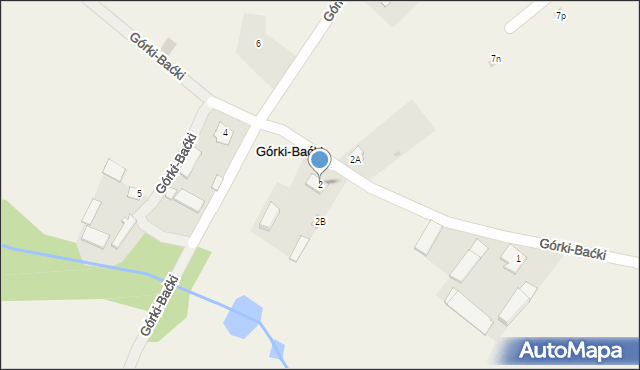 Górki-Baćki, Górki-Baćki, 2, mapa Górki-Baćki
