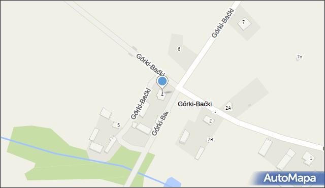 Górki-Baćki, Górki-Baćki, 4, mapa Górki-Baćki
