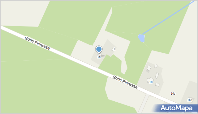 Górki Pierwsze, Górki Pierwsze, 1a, mapa Górki Pierwsze