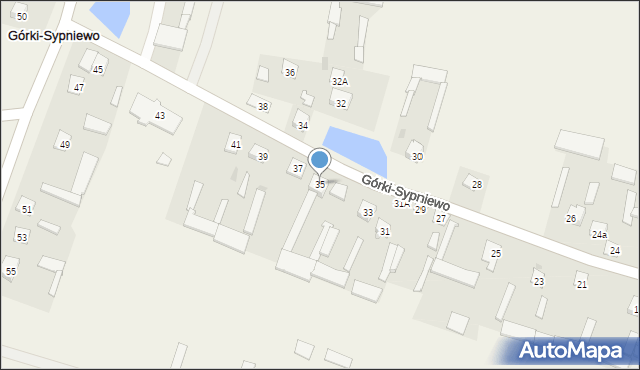 Górki-Sypniewo, Górki-Sypniewo, 35a, mapa Górki-Sypniewo