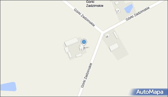 Górki Zadzimskie, Górki Zadzimskie, 15, mapa Górki Zadzimskie