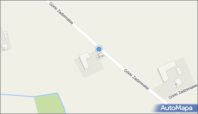 Górki Zadzimskie, Górki Zadzimskie, 22, mapa Górki Zadzimskie