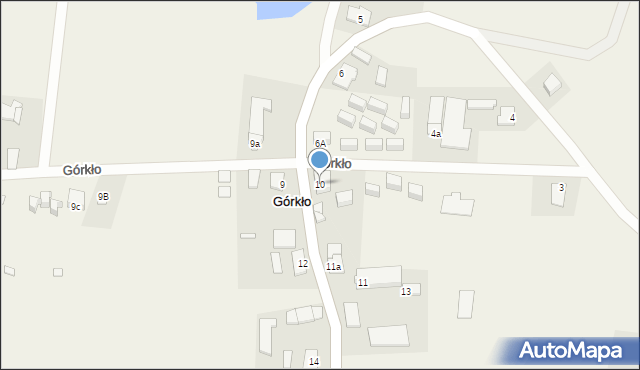 Górkło, Górkło, 10, mapa Górkło