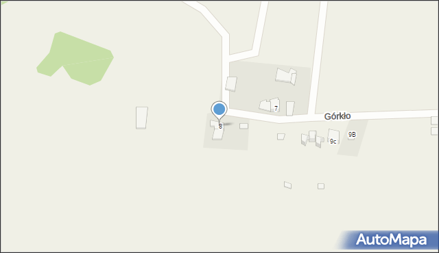 Górkło, Górkło, 8, mapa Górkło