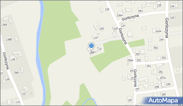 Gorliczyna, Gorliczyna, 248, mapa Gorliczyna