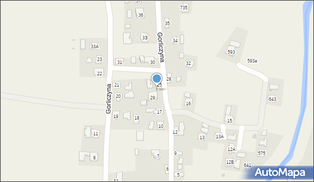 Gorliczyna, Gorliczyna, 27, mapa Gorliczyna